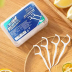 Portable Disposable Dental Floss Picks with Storage Case