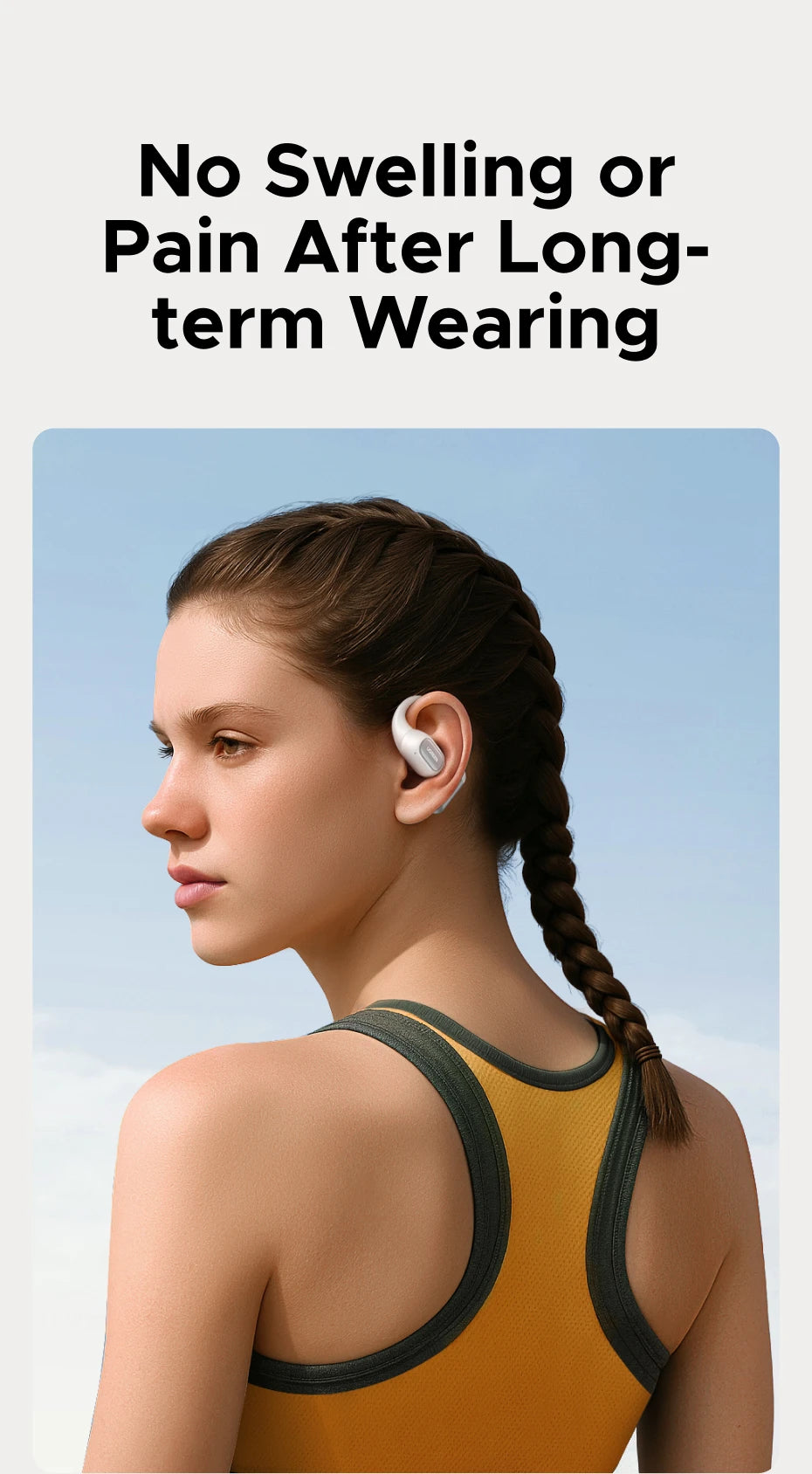 Open-Ear Wireless Bluetooth Sport Earbuds with Charging Case - 14