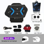 Bluetooth 5.4 Motorcycle Helmet Intercom Headset