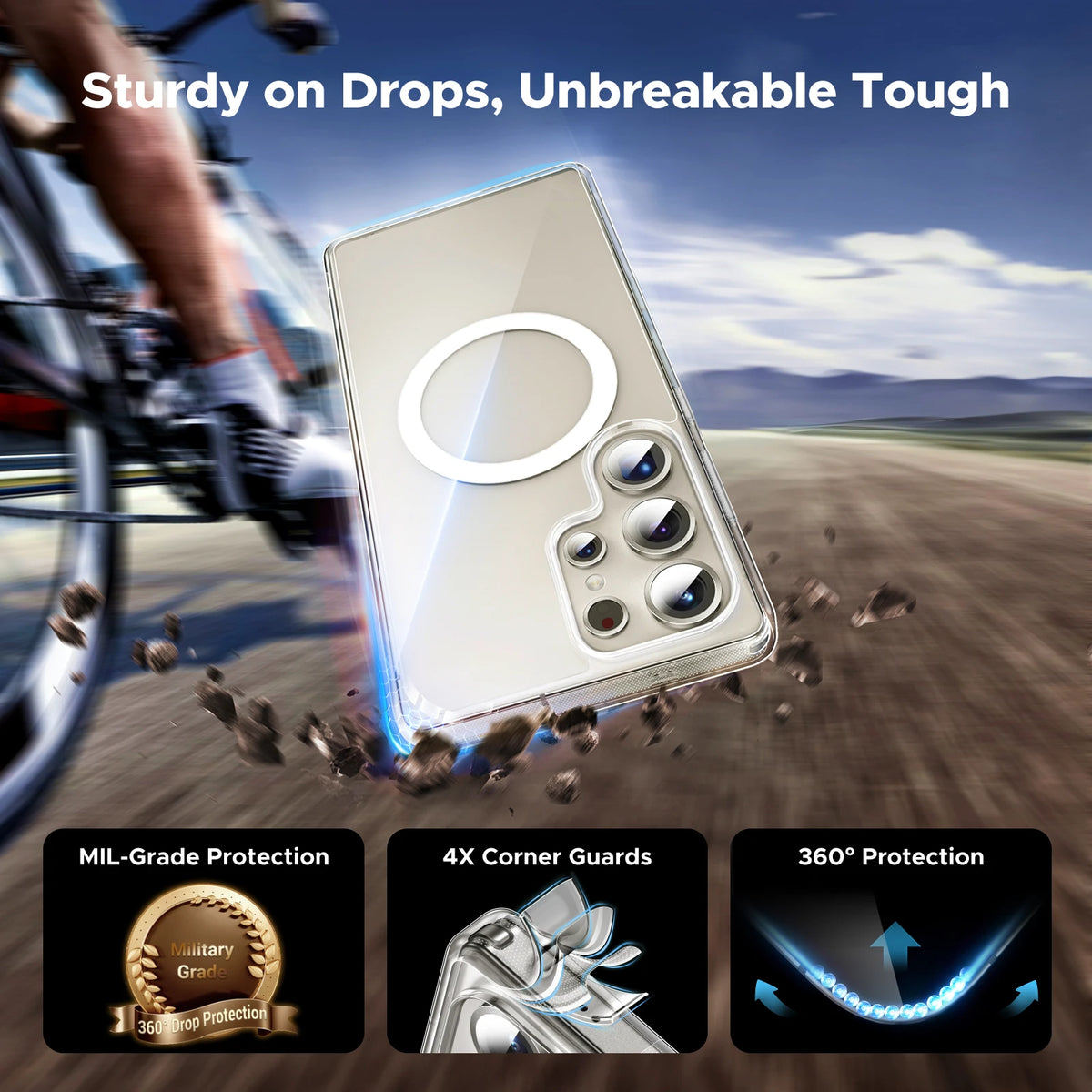 Magnetic Protective Case for Galaxy S25 Ultra