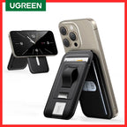 Magnetic Phone Card Holder Wallet with Kickstand for iPhone