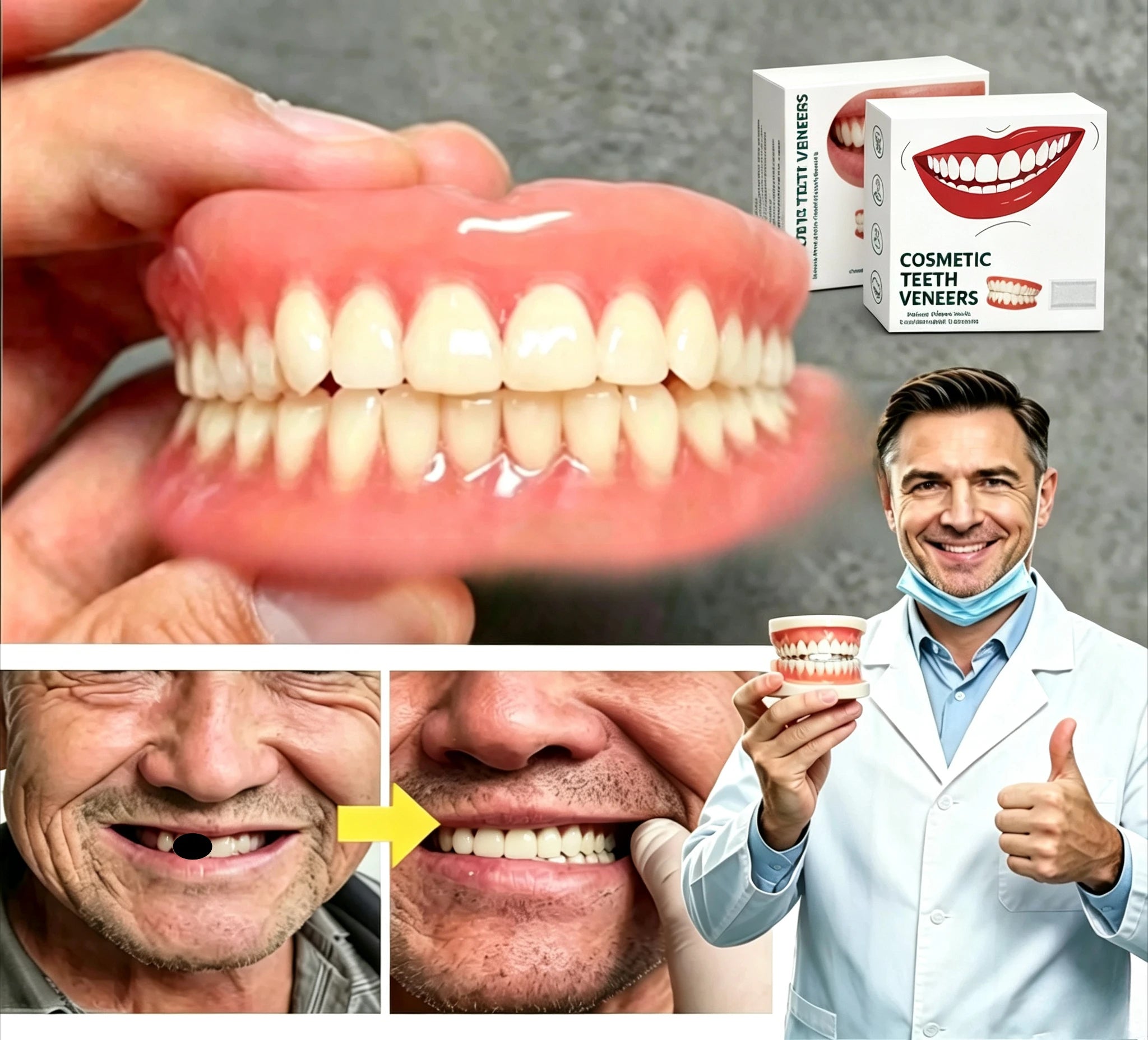 Custom Fit Temporary Denture Set for Instant Smile Restoration - 4