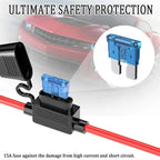 16AWG Motorcycle Battery Terminal to SAE Quick Extension Cable