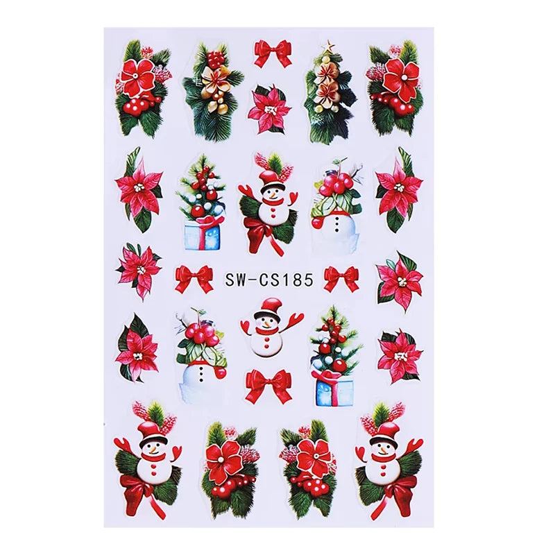 Christmas Cartoon Nail Art Decals