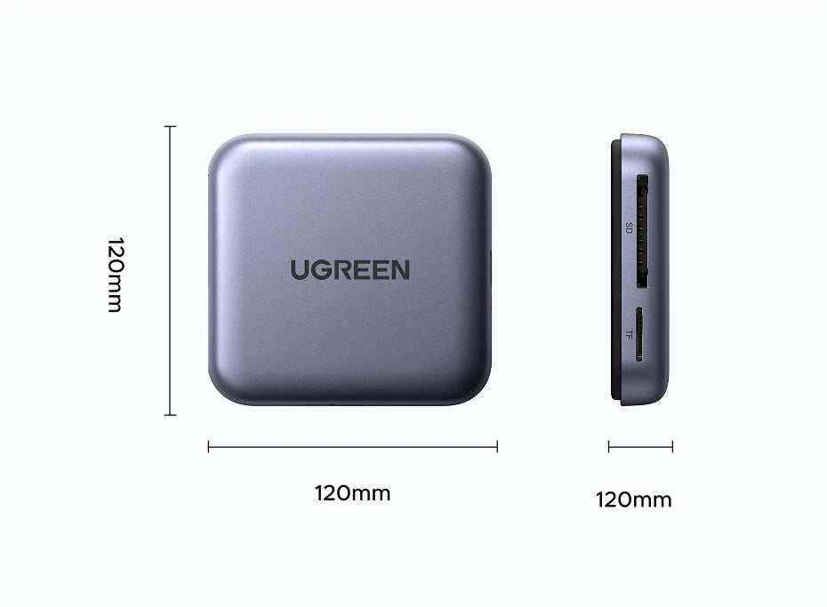 Magnetic USB-C SD and TF Memory Card Reader