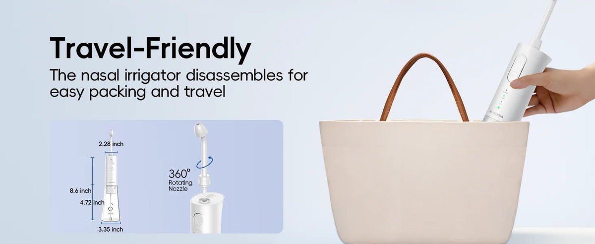Portable Electric Water Flosser and Scalp Massager Set