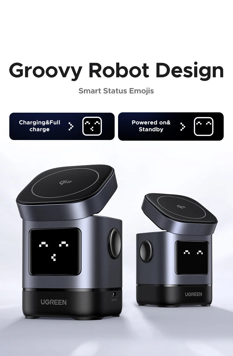 2-in-1 Qi2 15W Magnetic Wireless Charging Stand