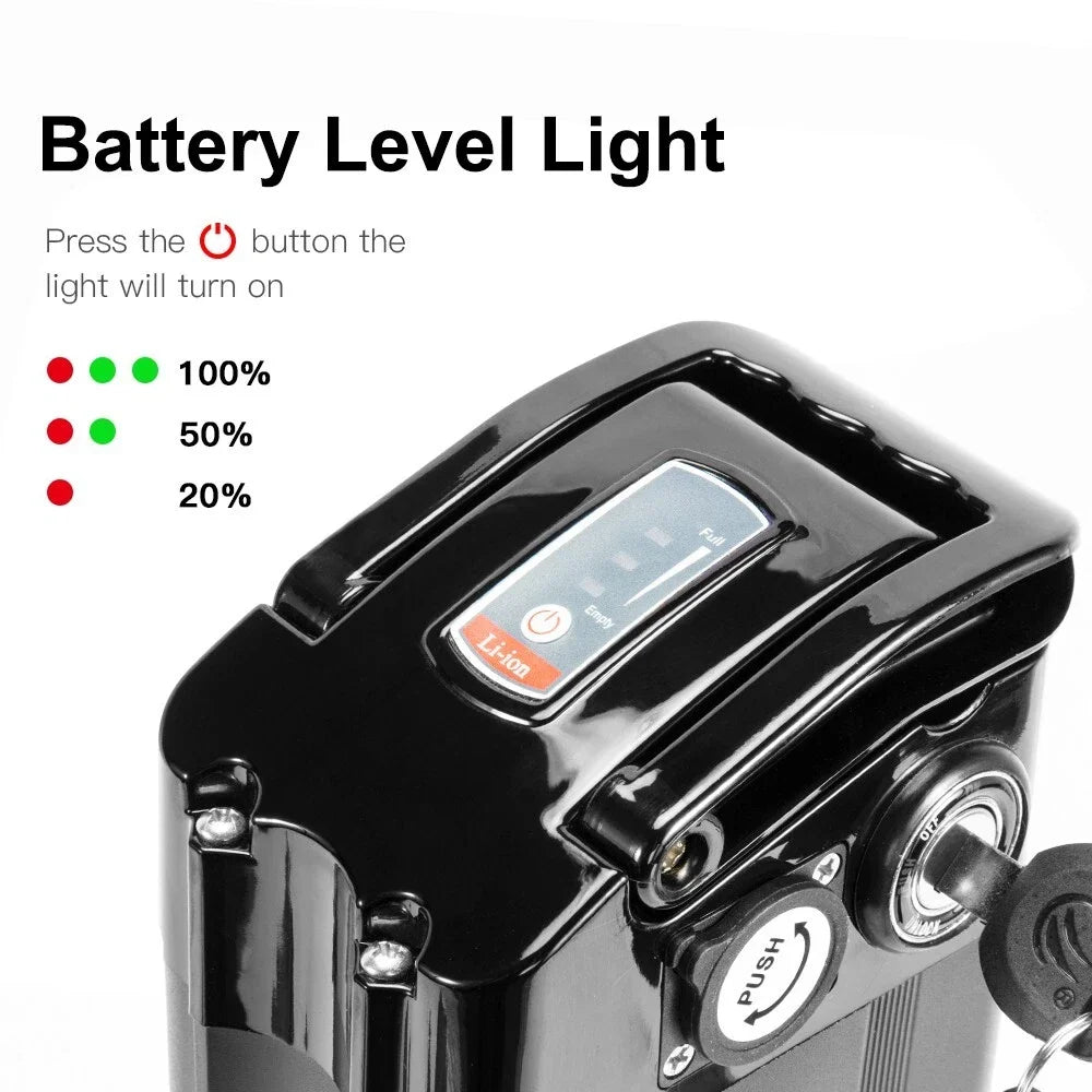 Silverfish E-Bike Lithium Battery Pack for 36V 48V Electric Bicycles - 4