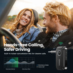 Bluetooth 5.3 Car AUX Adapter for Wireless Music and Hands-Free Calls