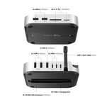 11-in-1 Docking Station for Mac Mini M4 with M.2 SSD Enclosure