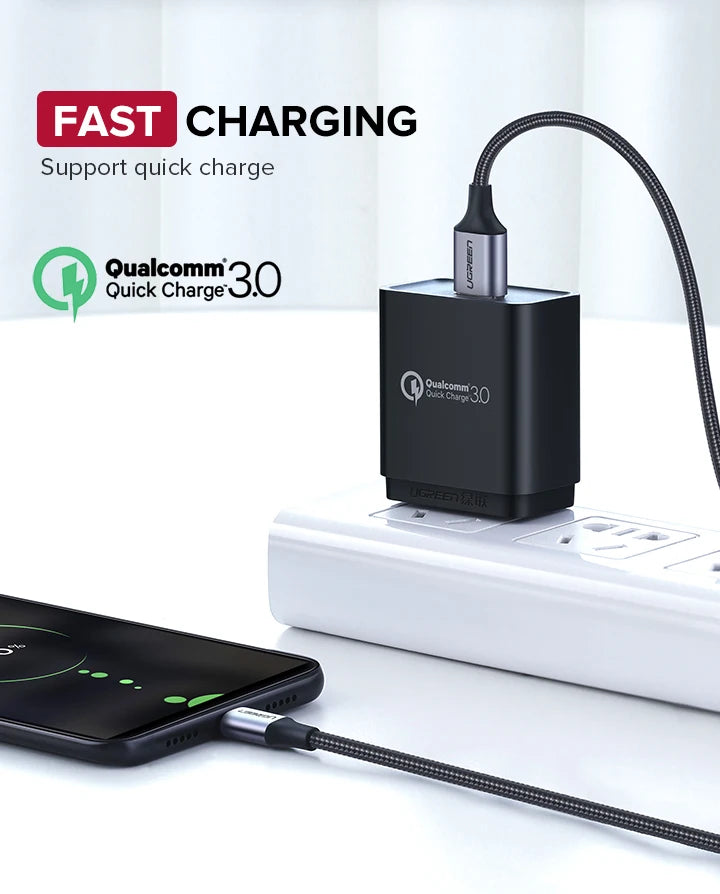 Fast Charging Braided Micro USB Data Cable 1.5m - 8