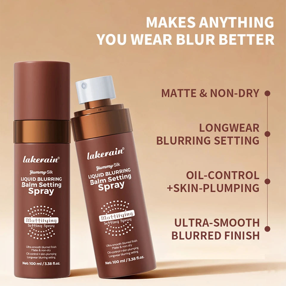 Liquid Blurring Balm Setting Spray for Long-Lasting Matte Makeup