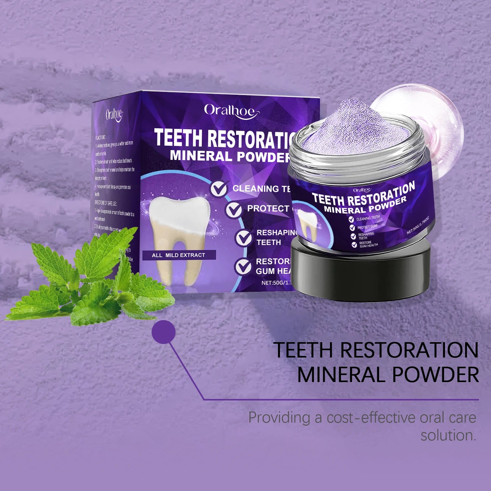 Purple Teeth Whitening and Enamel Restoration Powder - 11
