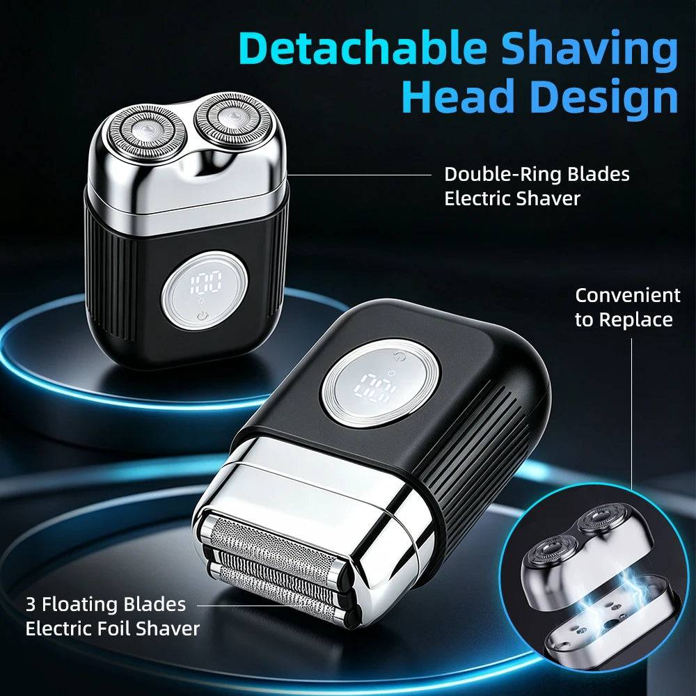 Portable Electric Foil Shaver for Men Wet and Dry Use - 10