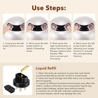 Electric Scalp Massager with Light Therapy and Oil Applicator