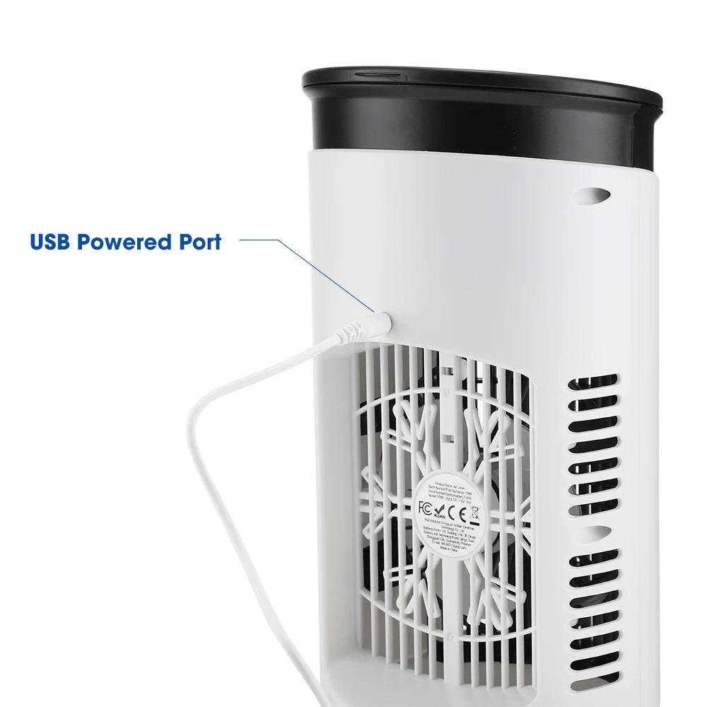 Portable Desktop Air Cooling Fan with Humidifier