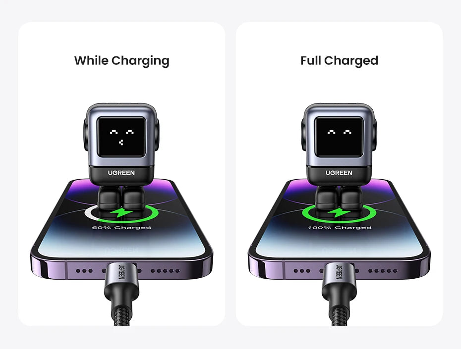 65W GaN USB-C Robot Fast Charger for Laptops and Smartphones