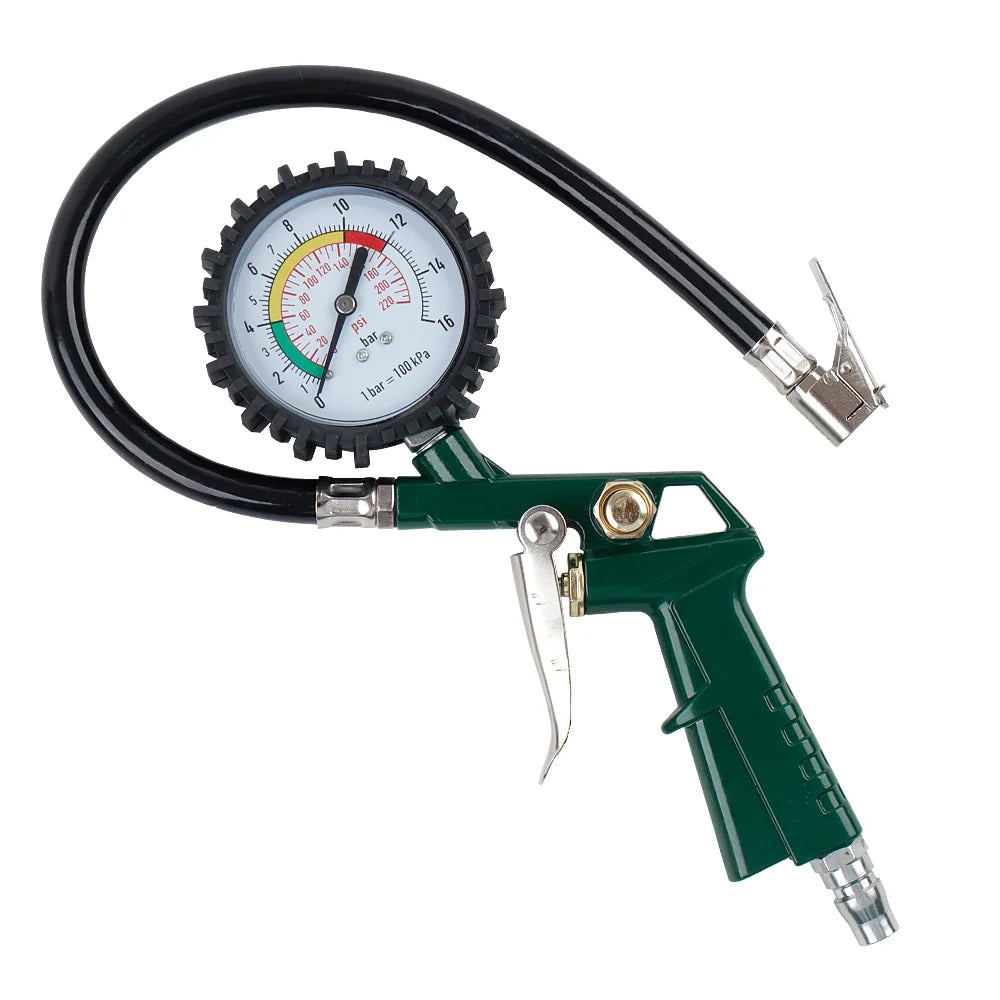 3-in-1 Tire Pressure Gauge and Inflator for Car and Motorcycle - 11