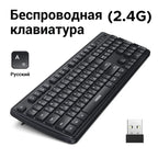 Ultra-Slim 2.4G Wireless 104-Key Full-Size Keyboard