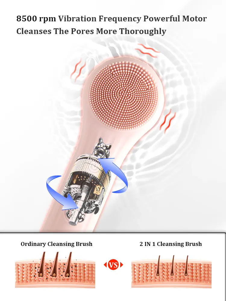 Sonic Electric Facial Cleansing and Massaging Brush - 13