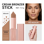 Cream Bronzer and Contouring Stick for Sculpted Face Makeup