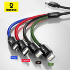 Multi-Port USB Fast Charging Cable for iPhone Android and Type-C