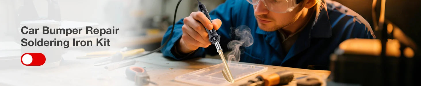 Plastic Repair Welding Tool and Bumper Soldering Kit - 7