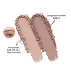 Dual-Tone Eyebrow Powder Palette with Brush
