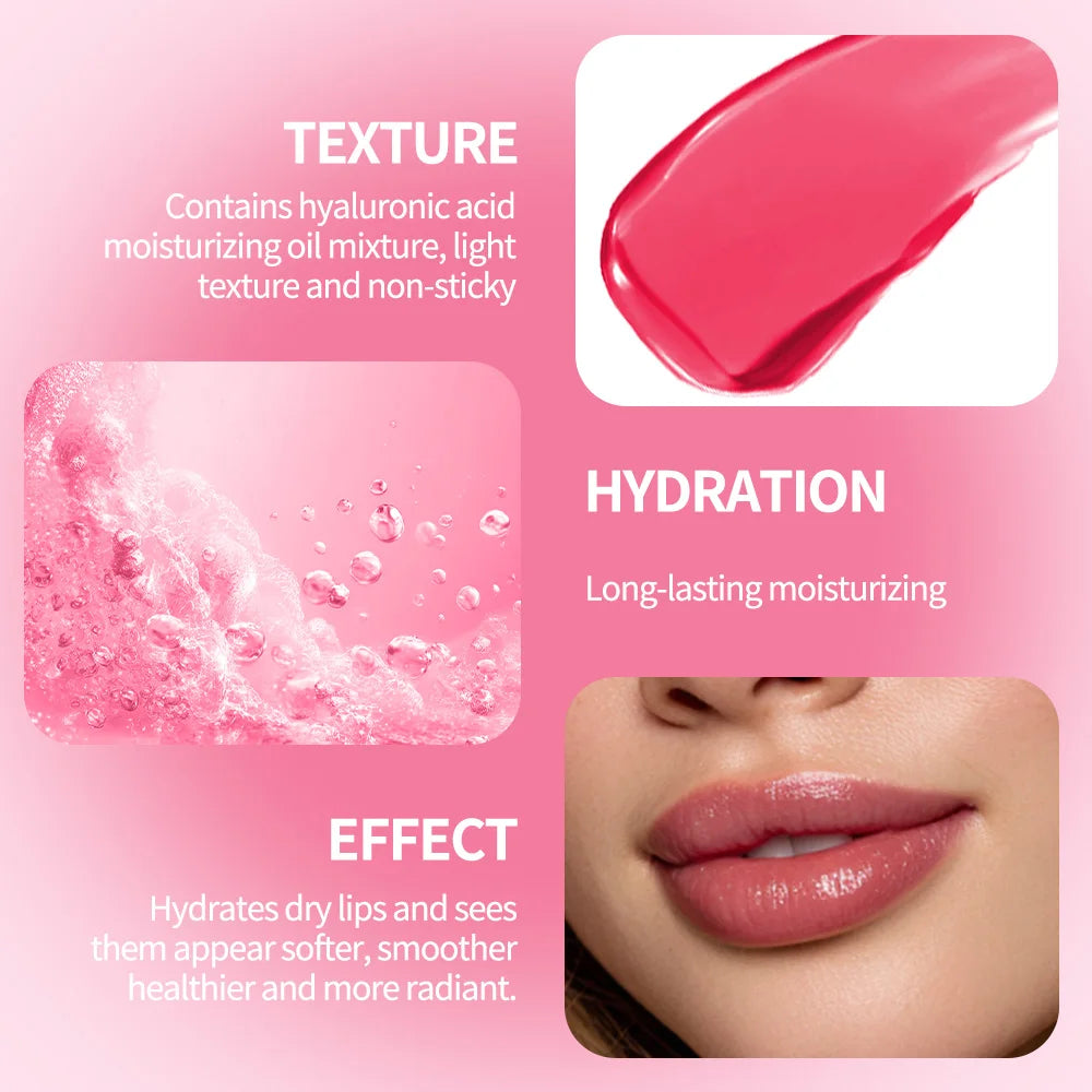 Glossy Hydrating Lip Balm with Glazed Finish