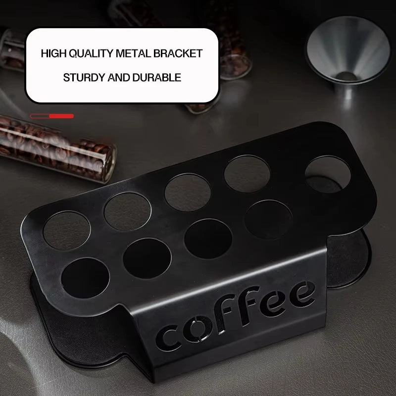 Single Dose Coffee Bean Storage Tubes with Exhaust Valve Rack