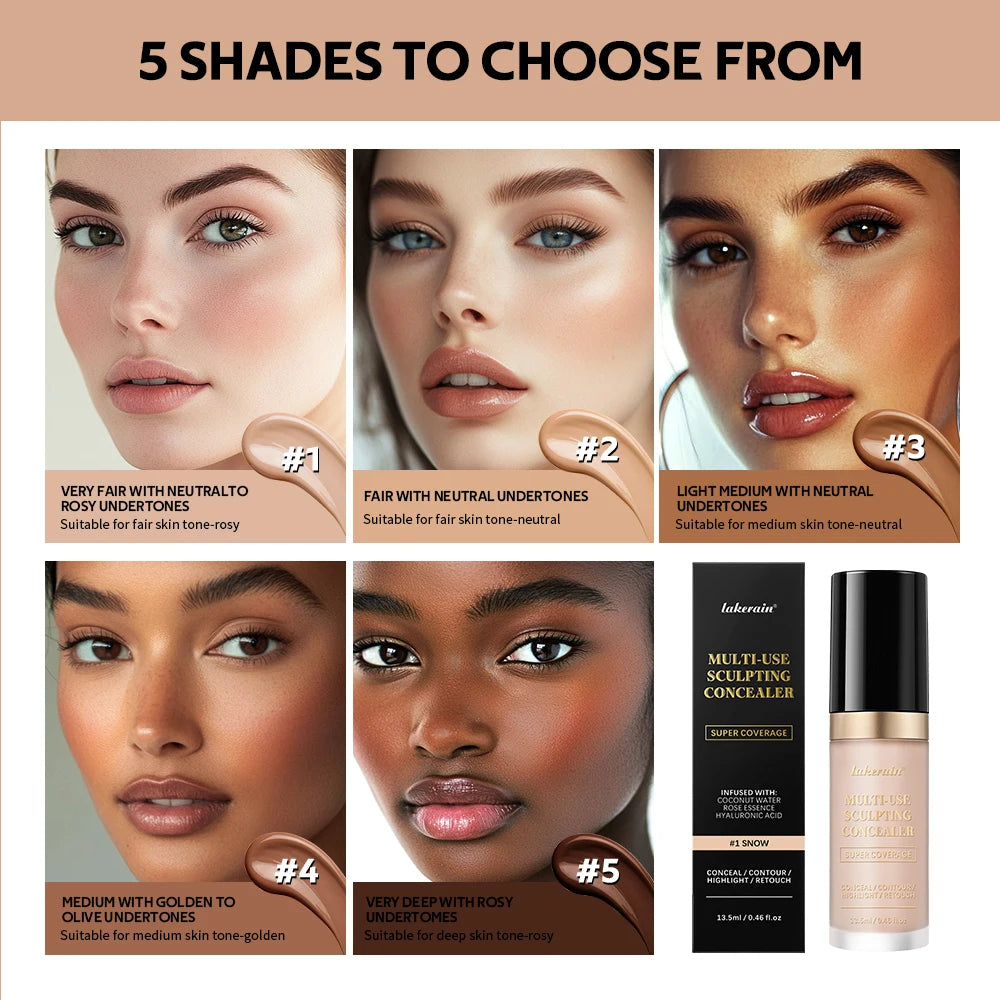 Waterproof Full Coverage Liquid Concealer for Face