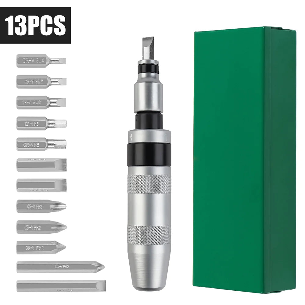 Manual Impact Screwdriver Set for Removing Stuck Screws
