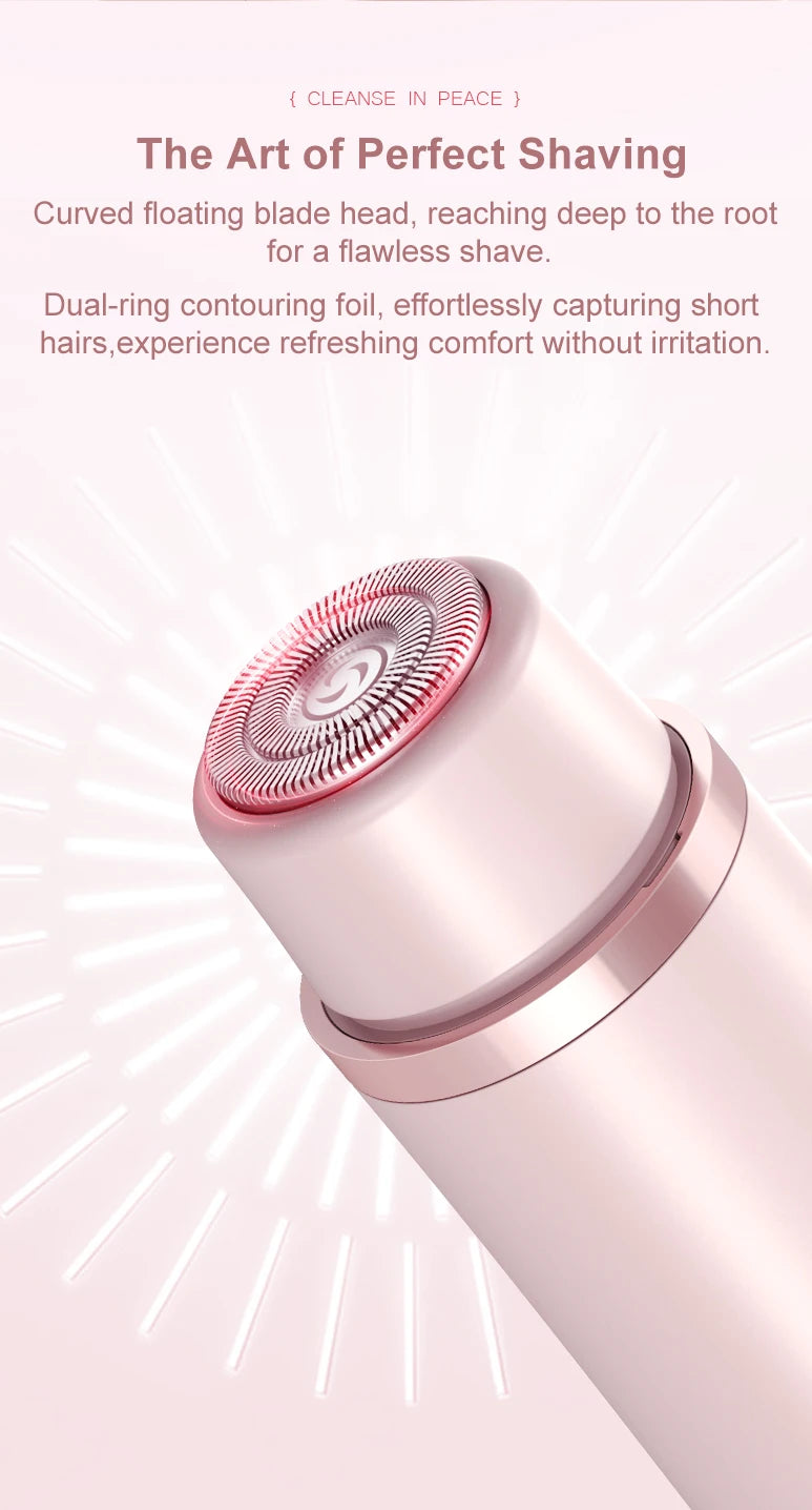 2-in-1 Waterproof Electric Hair Shaver for Body and Face
