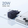 20W USB-C Fast Wall Charger for Smartphones and Tablets