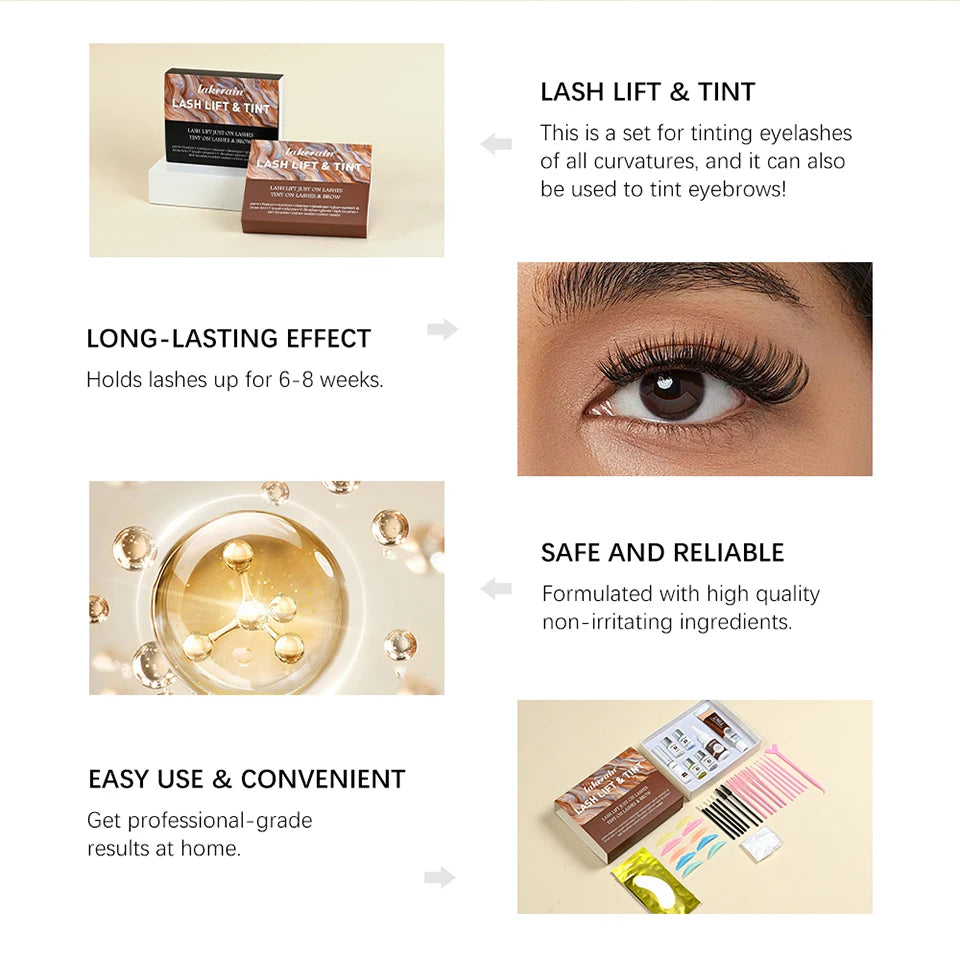 Professional Lash Lift and Eyebrow Tinting Kit - 8