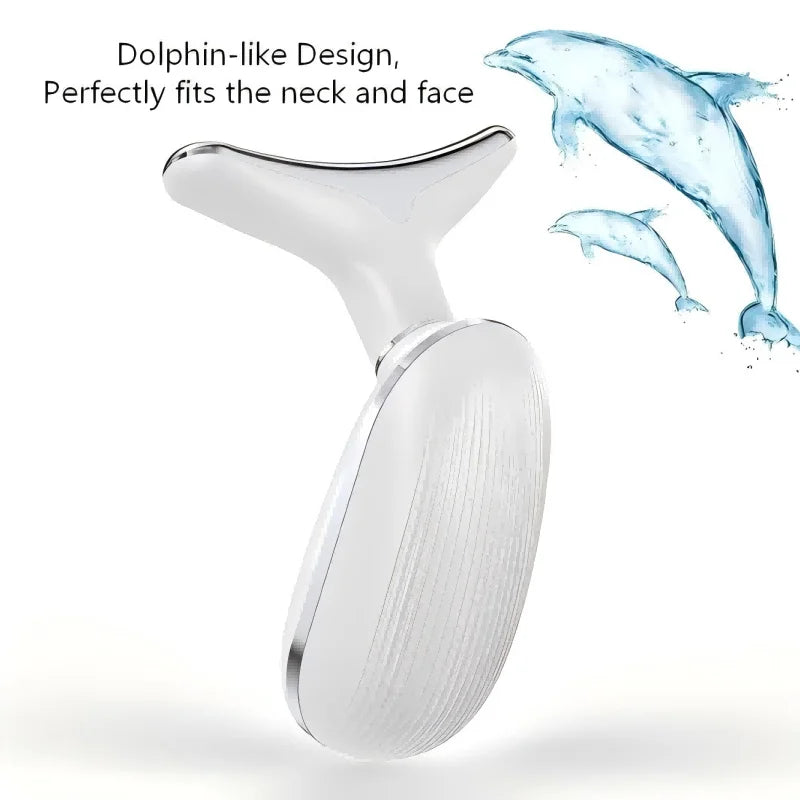 Red Light LED Facial and Neck Massager for Skin Tightening