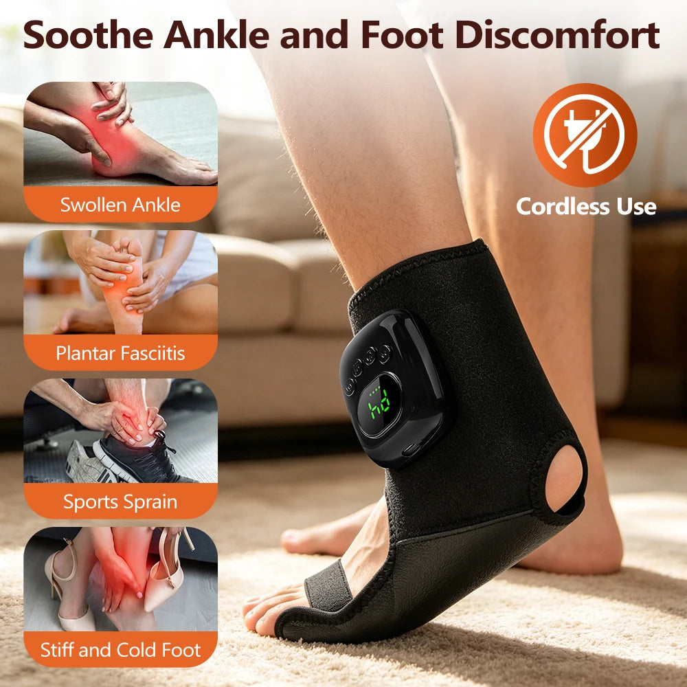 Cordless Heated Air Compression Wrist Massager
