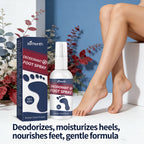 Refreshing Deodorant Foot Spray for Odor Removal and Dry Skin