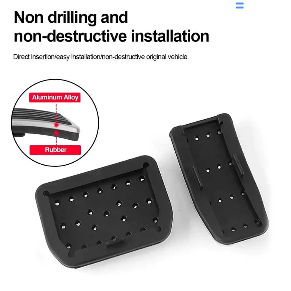 Aluminum Alloy Accelerator and Brake Pedal Covers for Tesla Model 3 2024