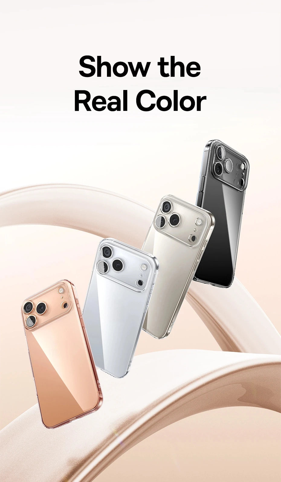 Ultra-Thin Clear Protective Case for iPhone 17, 16, and 15 Series