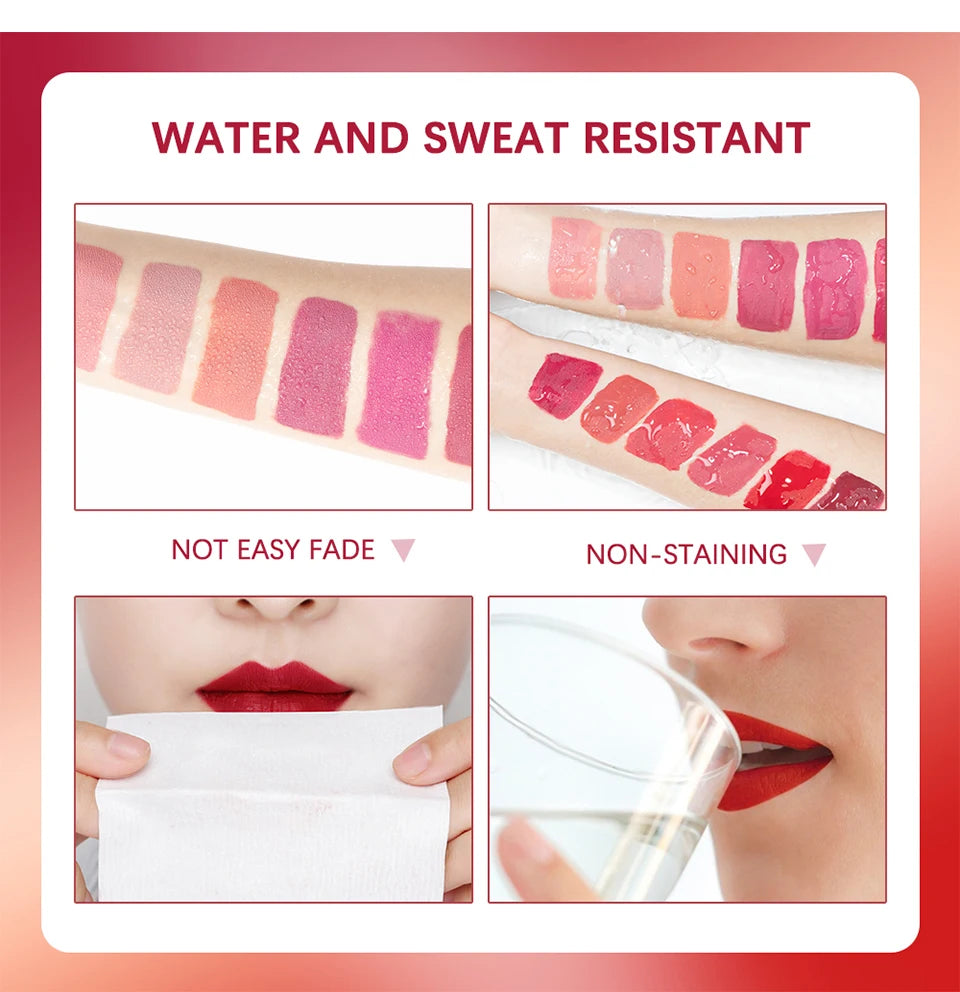 Matte Velvet Liquid Lipstick Waterproof Long-Lasting