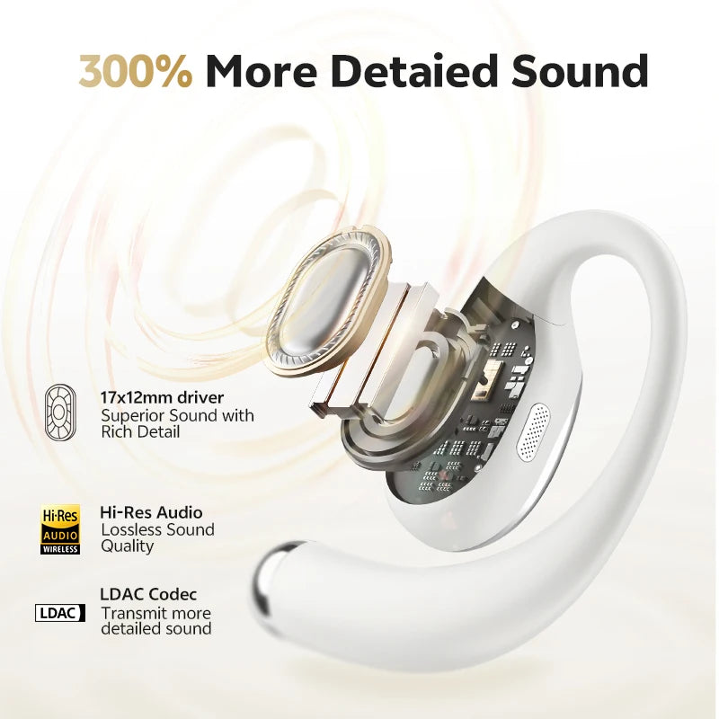 Open-Ear Wireless Sport Headphones with 52-Hour Battery Life - 2