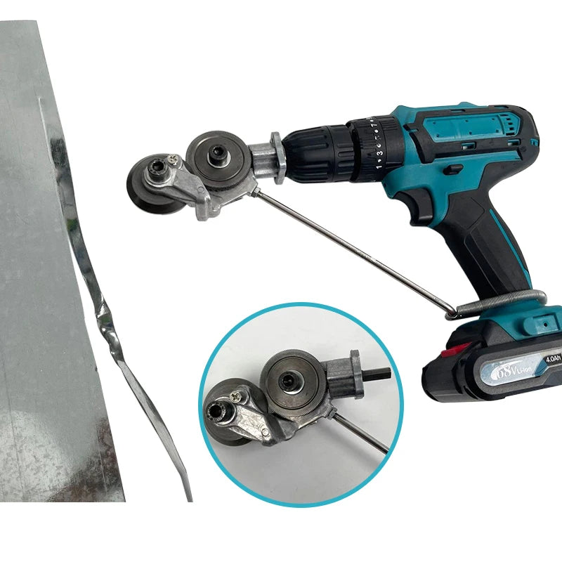 Electric Drill Plate Cutter Attachment Metal Sheet Nibbler Cutter