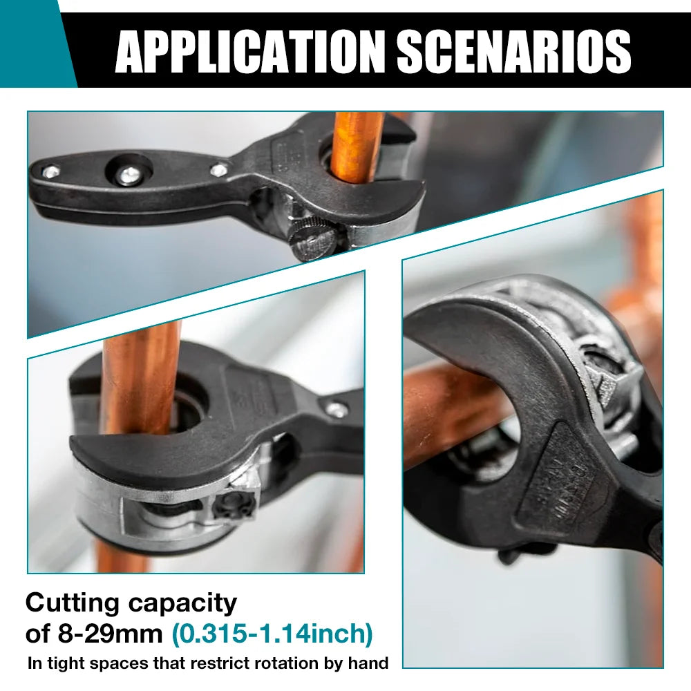 Ratcheting Pipe Cutter Tool for Copper and Stainless Steel 8-29mm - 14