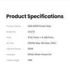 100W GaN 6-in-1 Fast Desktop Charging Station and Power Strip