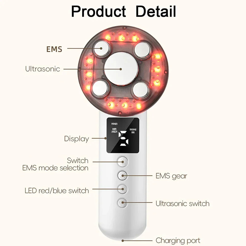 3-in-1 Ultrasonic EMS Body Slimming and Skin Tightening Massager - 5