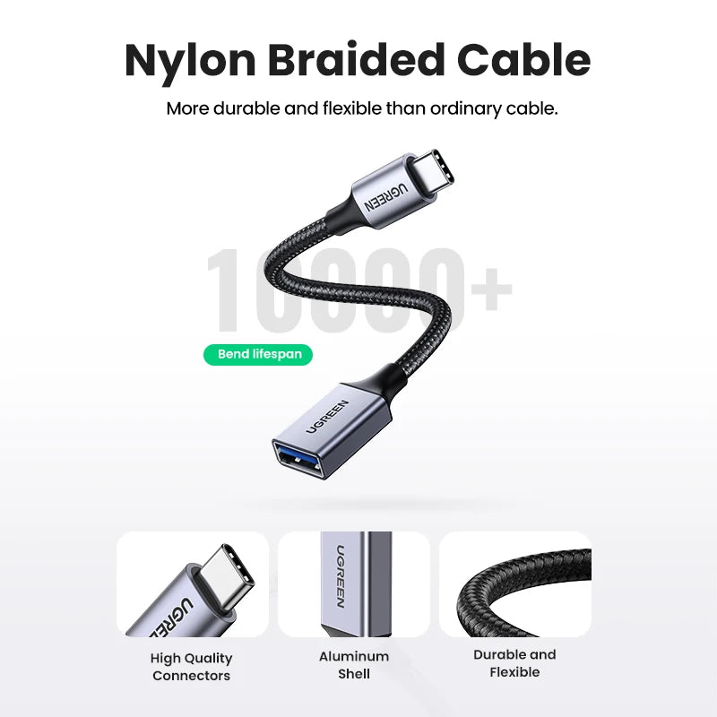 USB-C to USB 3.0 OTG Data Transfer Adapter Cable