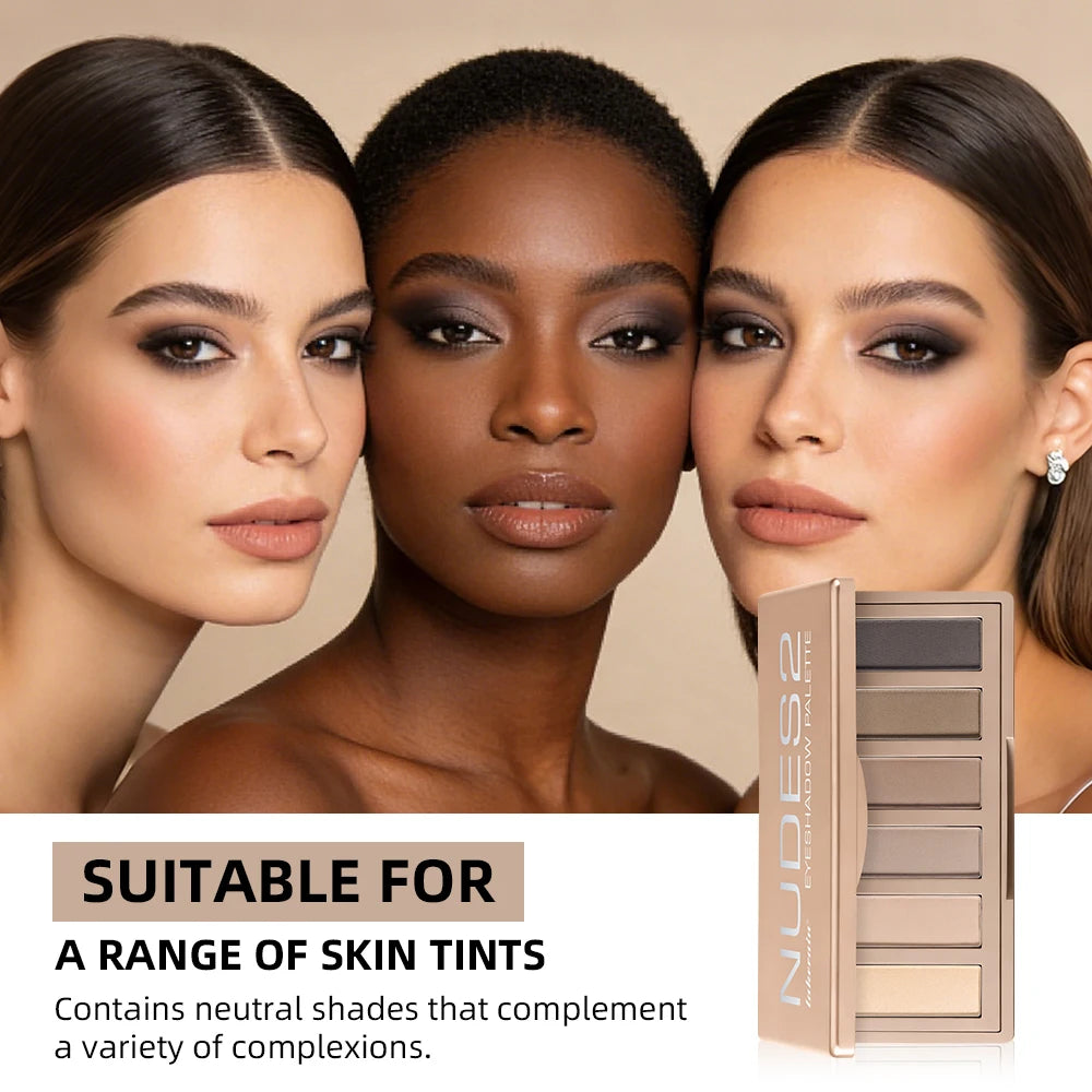 6-Color Matte Neutral Eyeshadow Palette