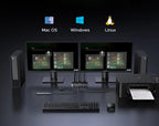 8K 60Hz Dual Monitor DisplayPort KVM Switch for 2 PCs