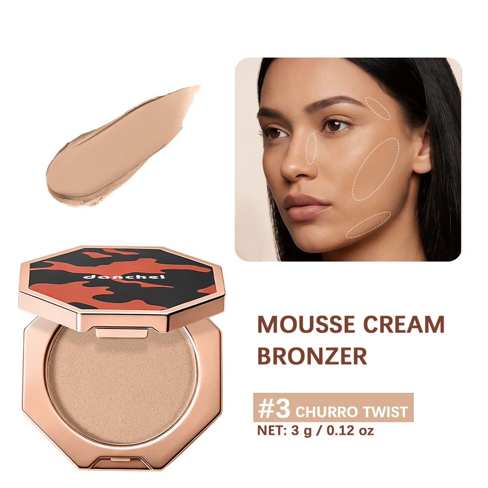 Cream Mousse Bronzer for Face Sculpting and Contouring